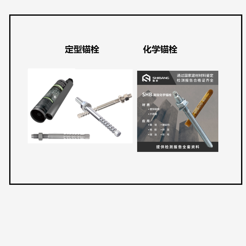 定型錨栓和化學(xué)錨栓之間的區(qū)別？你知道嗎？